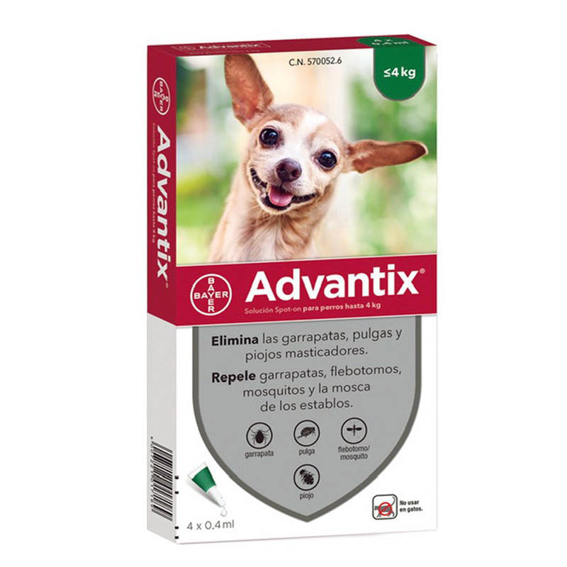 Advantix Pipeta Antiparasitaria Perros 0 a 4 kg (1 unidad)