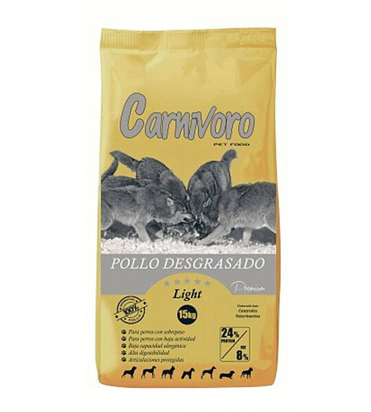 Carnivoro Light Pollo Desgrasado 15 kg